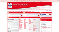 Desktop Screenshot of info-financiere.fr